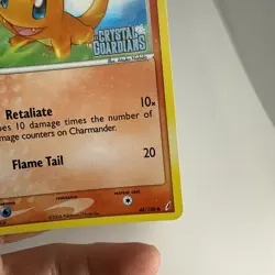Pokemon TCG Charmander EX Crystal Guardians 48/100 Reverse Holo STAMPED - Image 5