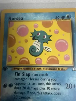 Horsea 62/111 Neo Genesis 1st Edition WOTC Vintage Pokemon - Image 2