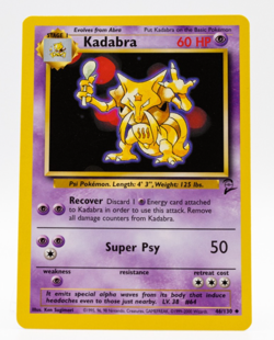 Kadabra Pokemon Base Set 2 46/130 Non-Holo Near Mint - Image 1