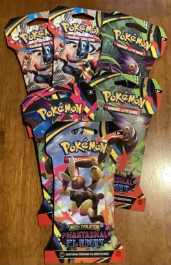 POKEMON PHANTASMAL FLAMES MEGA EVOLUTION 6 Art Sleeved Packs - Image 1