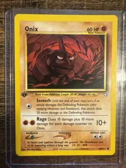 Pokemon TCG Onix 69/111 Neo Genesis 1st Edition Non Holo - Image 1