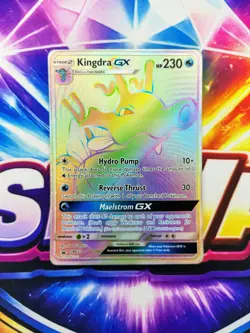 Pokemon Kingdra GX SM155 Full Art Promo – Holo Ultra Rare (LP) - Image 1
