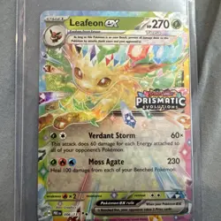 Leafeon EX 006/131 Prismatic Evolutions Stamp Promo Pokemon TCG - Image 2