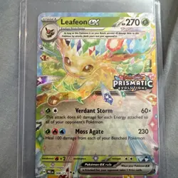 Leafeon EX 006/131 Prismatic Evolutions Stamp Promo Pokemon TCG - Image 3