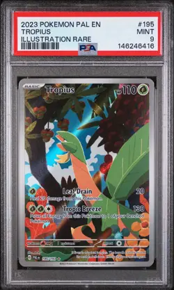 PSA 9 Tropius Illustration Rare #195 2023 Pokemon Pal Paldea Evolved 100707561 - Image 1
