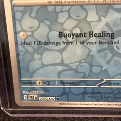 2023 POKEMON PARADOX RIFT MANTYKE 039/182 REVERSE HOLO (COMMON) - Image 2