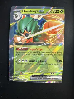 Decidueye ex 12/88 Not So Perfect Order Pokemon TCG WAAAY OFF-CENTER ERROR Mint - Image 1