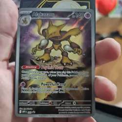 Pokemon MEP 009 - Black Star Promo Alakazam Full Art - NM - Image 4