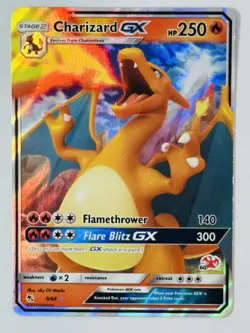 Pokemon TCG Charizard GX 9/68 Charizard (Symbol 60) Battle Academy LP - Image 1