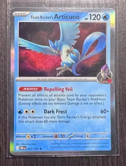 2025 Pokemon SV Destined Rivals Team Rocket's Articuno #051/182 - Image 1