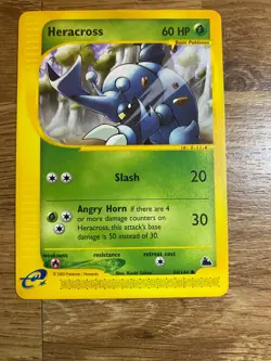 Pokemon TCG Heracross 64/144 Skyridge Set Non Holo 2003 NM - Image 1