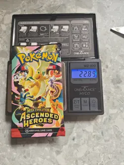 HEAVY! 22.88g Pokemon TCG Ascended Heroes Booster Pack (SEALED) god packU - Image 1