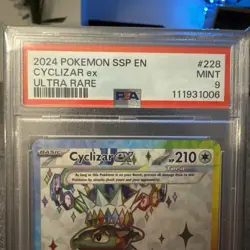 Cyclizar ex 228/191 Pokemon Scarlet & Violet Surging Sparks Ultra Rare PSA 9 - Image 2