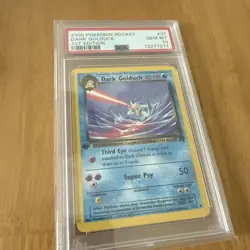 PSA 10 Dark Golduck 37/82 2000 Pokemon Rocket 1st Edition Uncommon Gem Mint WOTC - Image 1