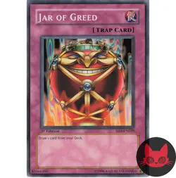 Yugioh Jar of Greed SD3-EN029 Common 1st Edition NM - Image 1