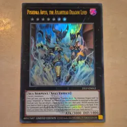 YUGIOH Poseidra Abyss, the Atlantean Dragon Lord 25LP-EN012 Ultra Emblazoned - Image 1
