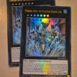 YUGIOH Poseidra Abyss, the Atlantean Dragon Lord 25LP-EN012 Ultra Emblazoned - Image 2
