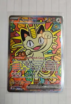 Meowth ex SIR Special Illustration Rare 121/088 Pokemon Perfect Order - Image 1