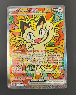 Meowth ex SIR Special Illustration Rare 121/088 Pokemon Perfect Order - Image 1