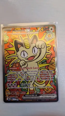 Pokemon TCG Meowth EX SIR 121/088 Perfect Order - Image 1