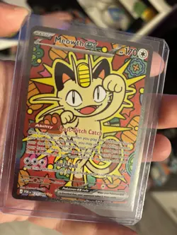Pokemon TCG Meowth EX SIR 121/088 Perfect Order - Image 3