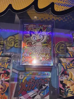 Pokemon Meowth ex SIR 121/088 New Set Perfect Order + Mega Charizard 013/094 - Image 4