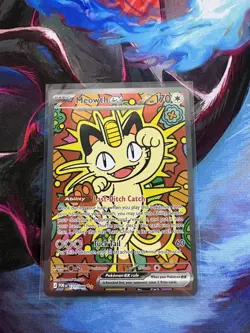Pokemon TCG Meowth EX SIR 121/088 Perfect Order - Image 1