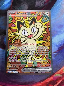 Pokemon TCG Meowth EX SIR 121/088 Perfect Order - Image 4