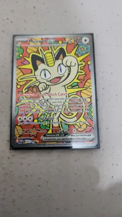 Pokemon TCG Meowth EX SIR 121/088 Perfect Order - Image 1