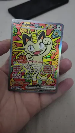 Pokemon TCG Meowth EX SIR 121/088 Perfect Order - Image 2