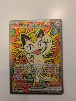 Pokemon TCG Meowth Ex 121/088 SIR Perfect Order NM - Image 1