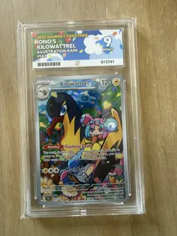 Pokemon TCG Journey Together Iono's Kilowattrel Illustration Rare Card 163 Ace 9 - Image 1