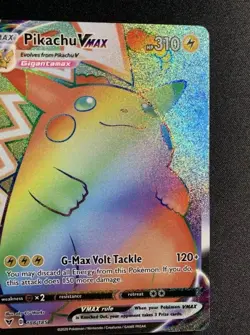 Pokemon Pikachu Vmax 188/185 Vivid Voltage SWSH NM 2020 Secret Rare Rainbow Card - Image 5