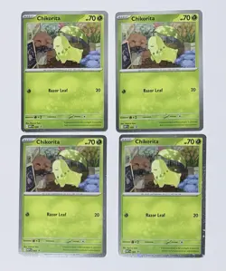 Chikorita Perfect Order Promo Card 4x Play-Set - Image 1