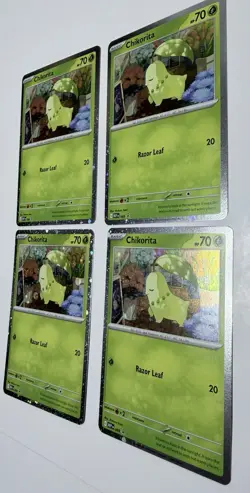 Chikorita Perfect Order Promo Card 4x Play-Set - Image 3