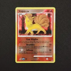 Vulpix Shiny Holo Rare Platinum Base Set Reverse Pokemon Card SH6 LP - Image 1