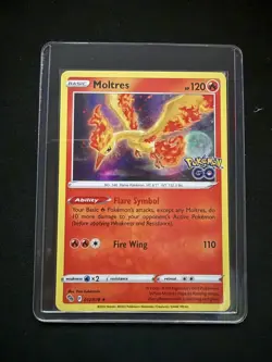 Moltres 012/078 Pokemon GO Holo Rare NM/M Pokemon TCG Card PSA 10 Contender - Image 5