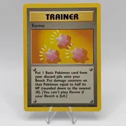 Pokemon Revive 89/102 RARE VINTAGE 1999 POKEMON Trainer card - Image 1