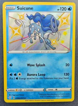 Lot 8 Shiny Holo & V Pokemon Cards - Shining Fates, Steam Siege, Suicune, etc. - Image 2
