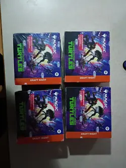 🔥🔥Draft Night Box Teenage Mutant Ninja Turtles TMT MTG In Hand🔥🔥Lot Of 4!! - Image 1