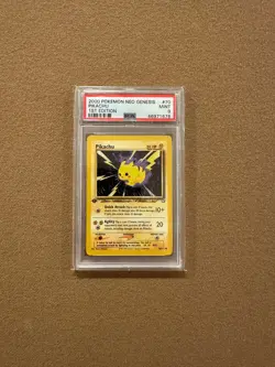 2000 Pokemon Neo Genesis 1st Edition Pikachu #70 - PSA 9 - Image 1