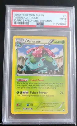 Pokemon 2012 B & W Venusaur Holo Dark Explorers 3 Psa 9 - Image 1