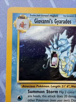 Giovanni's Gyarados HOLO 5/132 Gym Challenge VINTAGE Pokemon 2000 - Image 4