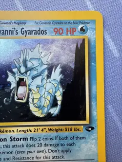 Giovanni's Gyarados HOLO 5/132 Gym Challenge VINTAGE Pokemon 2000 - Image 5