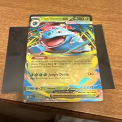 Pokemon Mega Venusaur EX 003/132 Me01: Mega Evolution Holo 380 HP Double Rare - Image 1