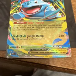 Pokemon Mega Venusaur EX 003/132 Me01: Mega Evolution Holo 380 HP Double Rare - Image 2