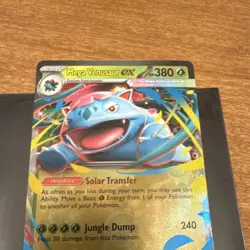 Pokemon Mega Venusaur EX 003/132 Me01: Mega Evolution Holo 380 HP Double Rare - Image 3