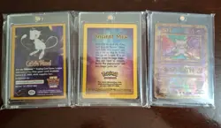 Ancient Mew ALL 3 CARDS WOTC PROMO 2000 MOVIE Holo Near MINT NM - Image 1