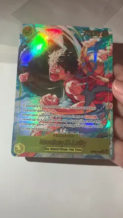 Monkey D Luffy OP15-119 Alt Art Kami's Island SEC Secret Rare English One Piece - Image 2