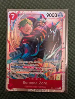 One Piece TCG - Roronoa Zoro EB04-007 SR Adventure On Kami's Island OP-15 - Image 1